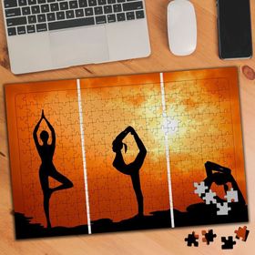 85608013 Gün Batımı Yogası 240 Parça Puzzle Yapboz