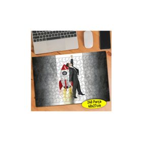 8574 Uzaya Roketle Fırlatılan Genç Adam 240 Parça Puzzle Yapboz