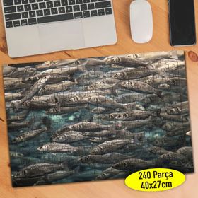 85930080 Denizde Yüzen Balık Sürüsü 240 Parça Puzzle Yapboz