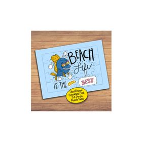 85PZ Deniz Balık Hayvan Çocuklara Özel Puzzle Yapboz Tablo