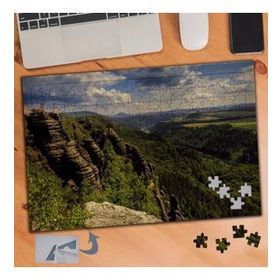 861 Yeşil Bitki Örtüsü Doğa Manzarası 240 Parça Puzzle Yapboz Tablo