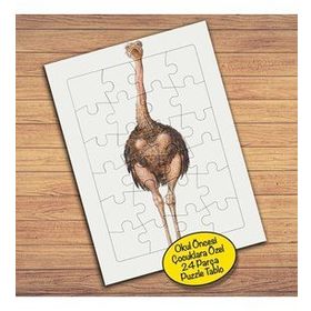 86245 Uzun Bacaklı Tavuskuşu Çocuklara Özel Puzzle Yapboz Tablo