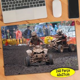 8629201 Zorlu Parkurda ATV ile Safari 240 Parça Puzzle Yapboz