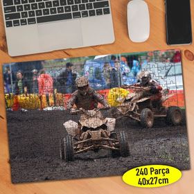 8629201 Zorlu Parkurda ATV ile Safari 240 Parça Puzzle Yapboz