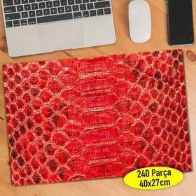 86327536 Kırmızı Piton Deri Deseni 240 Parça Puzzle Yapboz