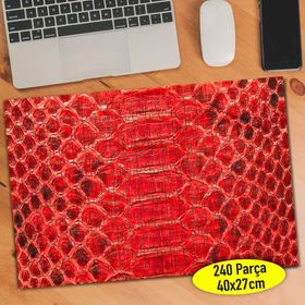 86327536 Kırmızı Piton Deri Deseni 240 Parça Puzzle Yapboz