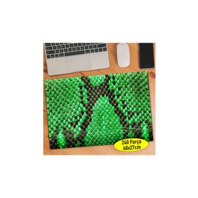 86327744 Yeşil Piton Deri Deseni 240 Parça Puzzle Yapboz