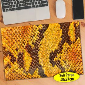 86327869 Sarı Piton Deri Deseni 240 Parça Puzzle Yapboz