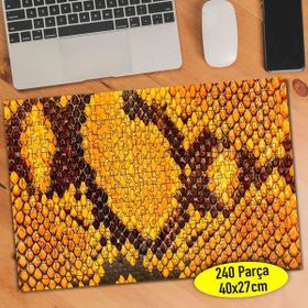 86327968 Sarı Piton Deri Deseni 240 Parça Puzzle Yapboz