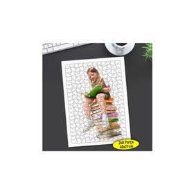 8633102 Kitaplar Üstünde Küçük Kız 240 Parça Puzzle Yapboz