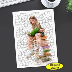 8633102 Kitaplar Üstünde Küçük Kız 240 Parça Puzzle Yapboz