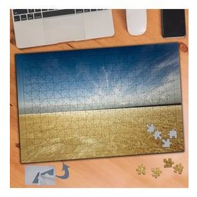 865 Mavi Gökyüzü ve Kurak Topraklar 240 Parça Puzzle Yapboz Tablo