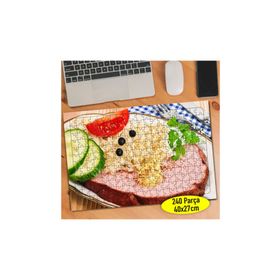 86610 Kahvaltı İçin Hazırlanmış Ekmek 240 Parça Puzzle Yapboz