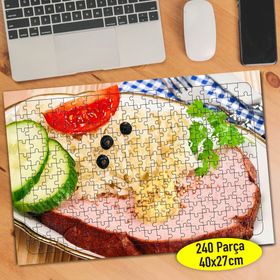 86610 Kahvaltı İçin Hazırlanmış Ekmek 240 Parça Puzzle Yapboz