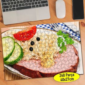 86610 Kahvaltı İçin Hazırlanmış Ekmek 240 Parça Puzzle Yapboz