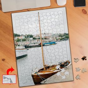 8688 Kıyıda Teknik Deniz İskele 240 Parça Puzzle Yapboz Tablo