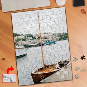 8688 Kıyıda Teknik Deniz İskele 240 Parça Puzzle Yapboz Tablo
