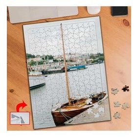 8688 Kıyıda Teknik Deniz İskele 240 Parça Puzzle Yapboz Tablo