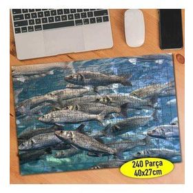 86902003 Mavi Denizdeki Balık Sürüsü 240 Parça Puzzle Yapboz