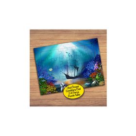 8694 Denizaltı Gemi Çocuklara Özel Puzzle Yapboz Tablo