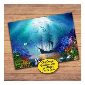 8694 Denizaltı Gemi Çocuklara Özel Puzzle Yapboz Tablo
