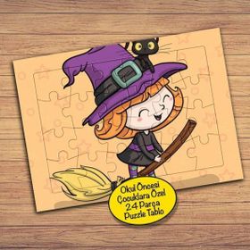 87 Halloween Cadılar Bayramı 24 Parça Çocuklara Özel Yapboz Tablo