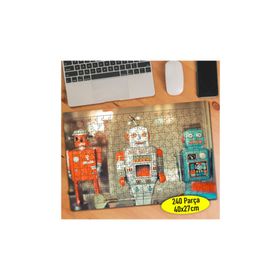 8711 Nostajik Robot Oyuncaklar Fotoğrafı 240 Parça Puzzle Yapboz