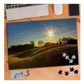 872 Parlak Gökyüzünde Güneş Manzara 240 Parça Puzzle Yapboz Tablo