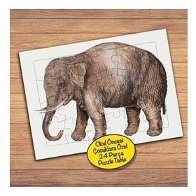 87207 Sevimli Büyük Fil Çocuklara Özel Puzzle Yapboz Tablo