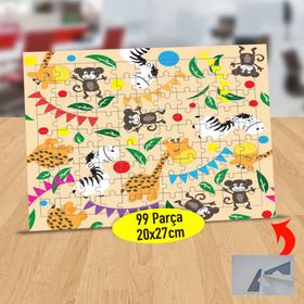 87218 Renkli Hayvanlar Dünyası 99 Parça Puzzle Yapboz Tablo