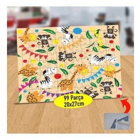 87218 Renkli Hayvanlar Dünyası 99 Parça Puzzle Yapboz Tablo