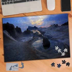 873 Kayalıklarda Su Birikintisi Doğa 240 Parça Puzzle Yapboz Tablo