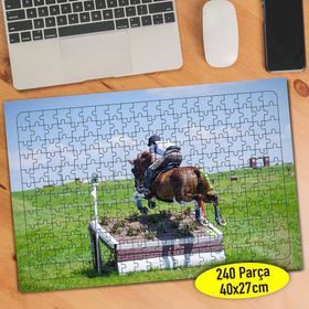 87315687 Hızla Koşan At ve Jokey 240 Parça Puzzle Yapboz