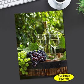 87376130 Toskana İtalya Üzümler 240 Parça Puzzle Yapboz