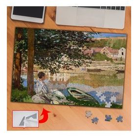 874 Seine Kıyısında Monet 240 Parça Puzzle Yapboz Tablo