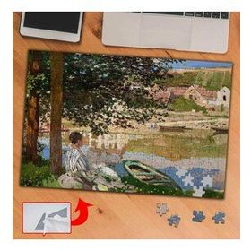 874 Seine Kıyısında Monet 240 Parça Puzzle Yapboz Tablo
