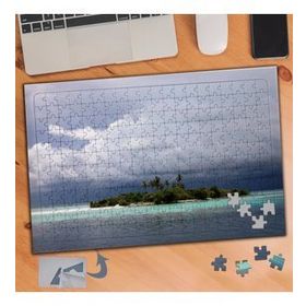 875 Deniz Ortasında Ada Parçası 240 Parça Puzzle Yapboz Tablo