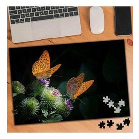 877121 Deve Dikenine Konan Kelebekler 240 Parça Puzzle Yapboz