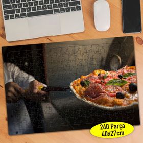 87836330 Taş Fırında Pizza Fast Food 240 Parça Puzzle Yapboz