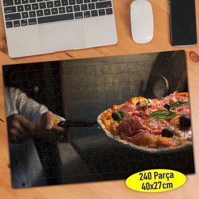 87836330 Taş Fırında Pizza Fast Food 240 Parça Puzzle Yapboz