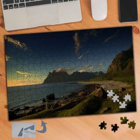 880 Deniz Kenarı Doğa Manzarası 240 Parça Puzzle Yapboz Tablo