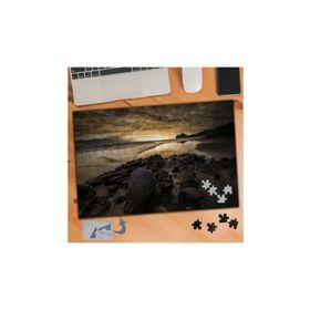 885 Gün Batımında Sahil Kenarı Manzara 240 Parça Puzzle Yapboz Tablo