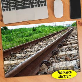 88604083 Tren Rayı Perspektif Çekim 240 Parça Puzzle Yapboz