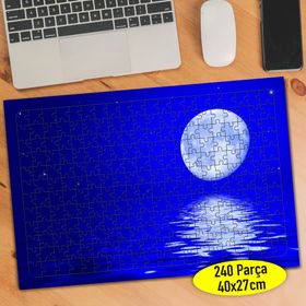 88681664 Gece Yakamoz Dolunay Manzarası 240 Parça Puzzle Yapboz
