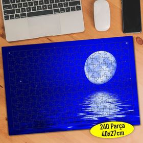 88681664 Gece Yakamoz Dolunay Manzarası 240 Parça Puzzle Yapboz