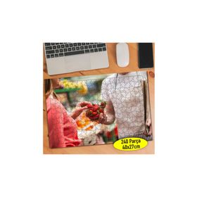88753863 Organik Gıda Pazarı Çilek 240 Parça Puzzle Yapboz