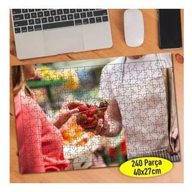 88753863 Organik Gıda Pazarı Çilek 240 Parça Puzzle Yapboz