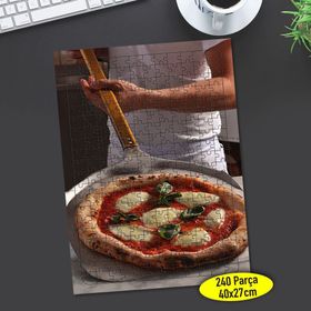 88754661 Fırın Pizzası Fast Food 240 Parça Puzzle Yapboz