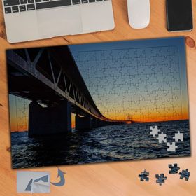 889 Deniz Üstü Demir Uzun Köprü 240 Parça Puzzle Yapboz Tablo