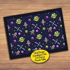 88PZ Roket Uzay Mekiği Uzay Çocuklara Özel Puzzle Yapboz Tablo
